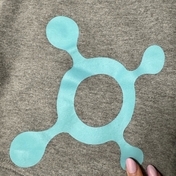 ORANGE THEORY Gray Sweatshirt with Blue Logo - Picture 3 of 9